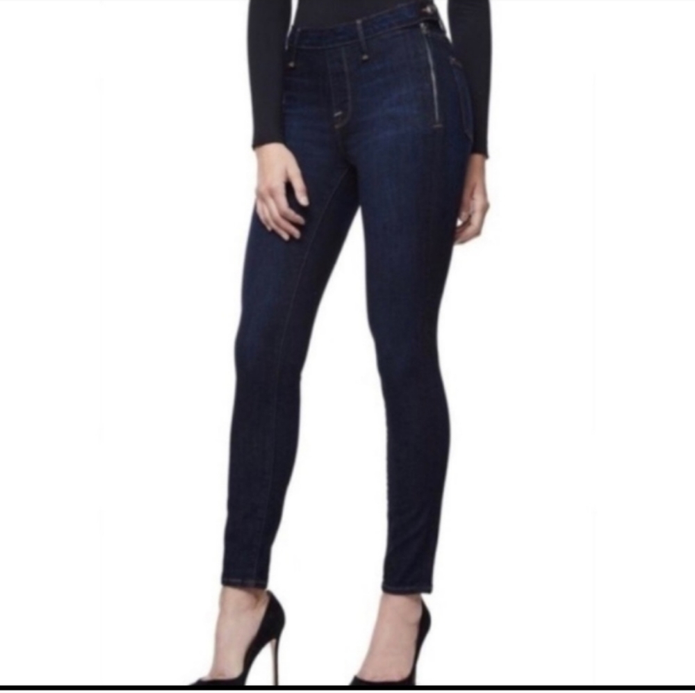 Good American Side Zip Skinny Jeans